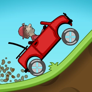 Hill Climb Racing [Mod Money] - Hill Climb Racing - one of the first arcade car games with a physical engine