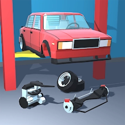 Retro Garage Car Mechanic Simulator [Mod Money] - Detailed simulator of a Soviet car mechanic