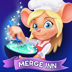 Merge Inn - Самый вкусный пазл! [Много денег] - Красочная и увлекательная головоломка с механикой объединения предметов