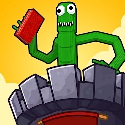 Rainbow.io - Outdo Craft Tower [No Ads] - Fascinating io game with cartoon graphics and famous characters