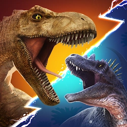 Jurassic Warfare: Dino Battle [Много денег] - Стратегический боевой симулятор с динозаврами