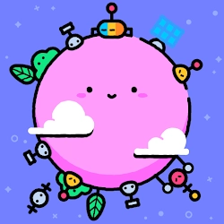 Idle Pocket Planet [Money mod] - Fascinating arcade game with cartoony design and funny creatures