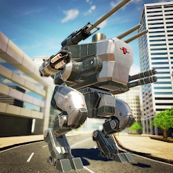 Mech Wars Multiplayer Robots Battle [Mod Menu] - حركة ثلاثية الأبعاد ديناميكية ومثيرة مع لاعبين متعددين