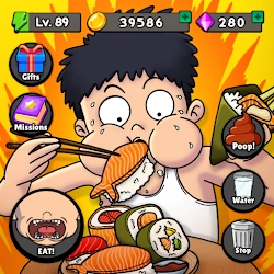 Food Fighter Clicker [Free Shopping/No Ads] - Funny clicker on the topic of food absorption