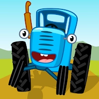 Blue Tractor Learning Games for Toddlers Age 2 3 - Educational arcade for children from 1 year old