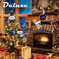 Christmas Fireplace LWP Full - Живые обои на Рождественскую тематику