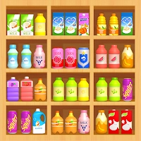 Triple Master 3D: Goods Match [Free Shoping] - Clasificar productos en estantes en un colorido rompecabezas