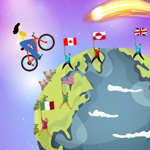 Bicycle Jump - головоломка, антистресс кликер! - Расслабляющий и оригинальный таймкиллер