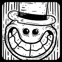 Pa Pa Land: Head Escape [Mod Money] - Paper arcade in black and white style