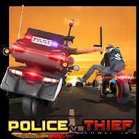 Police vs Thief MotoAttack [Много денег] - Остановите преступников любой ценой