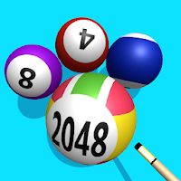 Pool 2048 [Много денег] - Доберитесь до 2048 на бильярдном столе