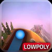 Slope Down: First Trip [Mod Money] - Fascinating arcade with polygonal graphics