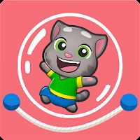 Talking Tom Jump Up [Adfree] [adfree] - Talking Tom: jumping - an entertaining arcade from the creators of the series of games Talking Tom and Friends