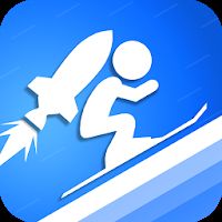 Rocket Ski Racing - Очень быстрая гонка на ракетных лыжах