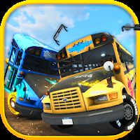 School Bus Demolition Derby [Mod Money] - Школьные автобусы в гонках на выживание
