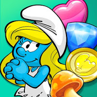Smurfettes Magic Match [Много денег] - Логическая игра по мотивам известно мультсериала