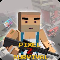 Pixel Z Survival [Много денег] - Выживание в кубическом мире. 3D шутер