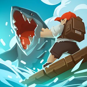 Epic Raft: Fighting Zombie Shark Survival [Много денег/без рекламы/мод меню] - Яркий и увлекательный симулятор выживания в открытом море