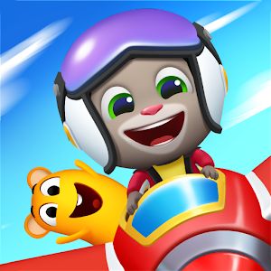 Talking Tom Fly Run New Fun Running Game [Mod Money] - Colorful, adventure runner with Talking Tom