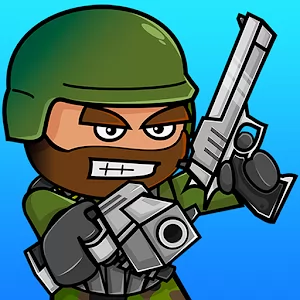 Doodle Army 2 : Mini Militia [Unlocked] - 多人平台射击游戏