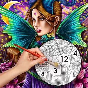Color By Number Secrets Coloring book & Stories [Mod Money] - An unusual coloring game with an addictive storyline