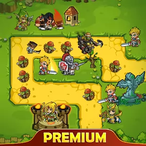Defense Heroes Premium: Defender War Tower Defense [Бесплатные покупки] - Насыщенная оффлайн стратегия в жанре Tower Defense