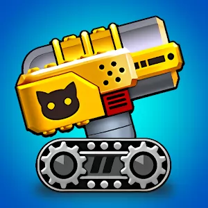 Idle Cat Cannon [Mod Money] - Exciting battles with cunning cyber cats