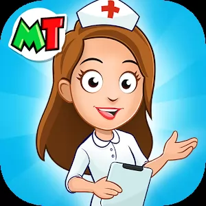My Town : Hospital [Unlocked] - Затягивающая аркадный симулятор для детей с мини-играми