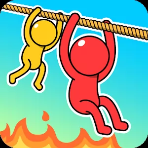 Rope Puzzle [Mod Money/Adfree] - Rescue people in distress in an arcade puzzle game