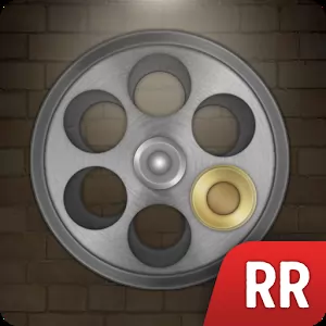 Revolver Cylinder Icon With One Bullet Russian Roulette Old Game