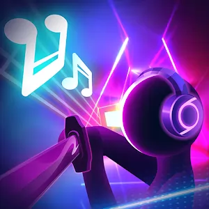 EDM Blade Dancer [unlocked/Mod Money/Adfree] - Bright and dynamic musical arcade with action battles