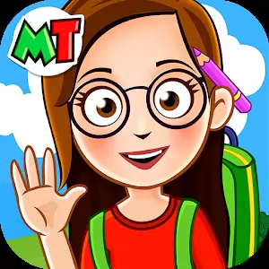 My Town School Free [unlocked] - Educational arcade simulator for children from 3 to 12 years old