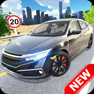 Car Simulator Civic: City Driving [Без рекламы] - Потрясный автомобильный симулятор с мультиплеером