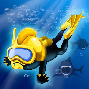 Crazy Diver [unlocked/Mod Money] - Beautiful and addicting arcade game in the underwater world