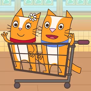 Домашние Коты Магазин Игра: Веселые Игры Для Детей [Unlocked/без рекламы] - Веселая и познавательная аркада для детей с любимыми героями