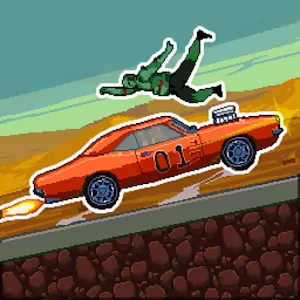 Drive or Die - Zombie Pixel Derby Racing Games [Много денег/без рекламы] - Уничтожение зомби в пиксельной аркадной гонке