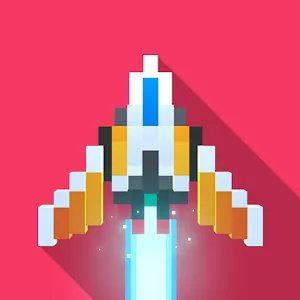 Sky Wings: Pixel Fighter 3D [Много денег] - Очень сложный вертикальный скролл-шутер