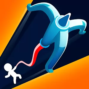 Swing Loops Grapple Hook Race - Bright and dynamic runner with parkour elements