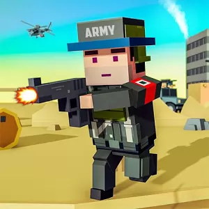 Blocky Army Base:Modern War Critical Action Strike [Unlocked/без рекламы] - Кубический экшен с видом от третьего лица