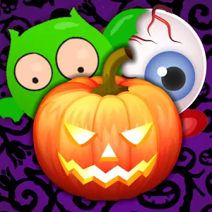 Crazy Halloween Puzzle - Bright three in a row puzzle with 6 game modes