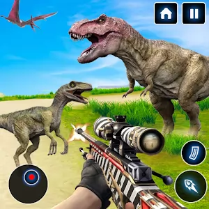 Deadly Dinosaur Hunter Revenge Fps Shooter Game 3D [Много денег/без рекламы] - Фантастический 3D шутер от первого лица