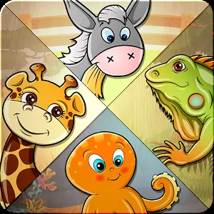 Дети головоломка - 82 животных - Познавательная аркадная головоломка для детей