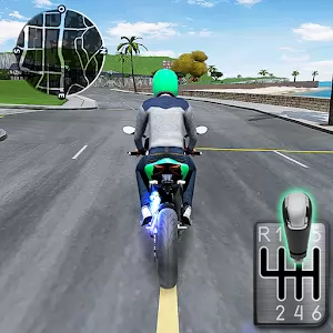 Moto Traffic Race 2 Multiplayer [unlocked/Adfree] - Extreme race on modern bikes