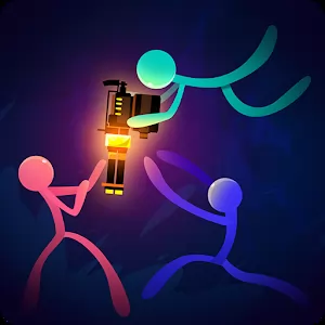 Stickfight Infinity [Много денег] - Продолжение популярного экшена со стикманами
