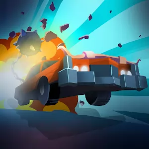 Stunt Car Derby [Много денег] - Эпические погони и головокружительные трюки на автомобилях