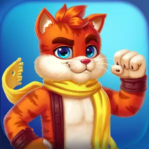 Cat Heroes Puzzle Adventure - Defend the forest in a dash in a row puzzle