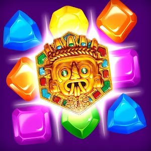 El Dorado Gem Blast : Jungle Treasure Puzzle - Три в ряд головоломка с несколькими режимами сложности