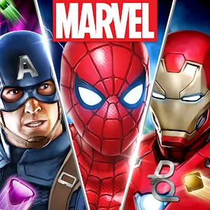 Marvel Puzzle Quest - Казуальная игра в жанре три в ряд с героями комиксов Marvel