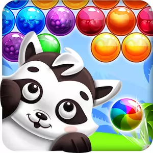 Raccoon Bubbles - Colorful arkanoid with cute animals