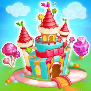 Candy Farm Magic cake town & cookie dragon story - Colorful farm in a fabulous country of sweets